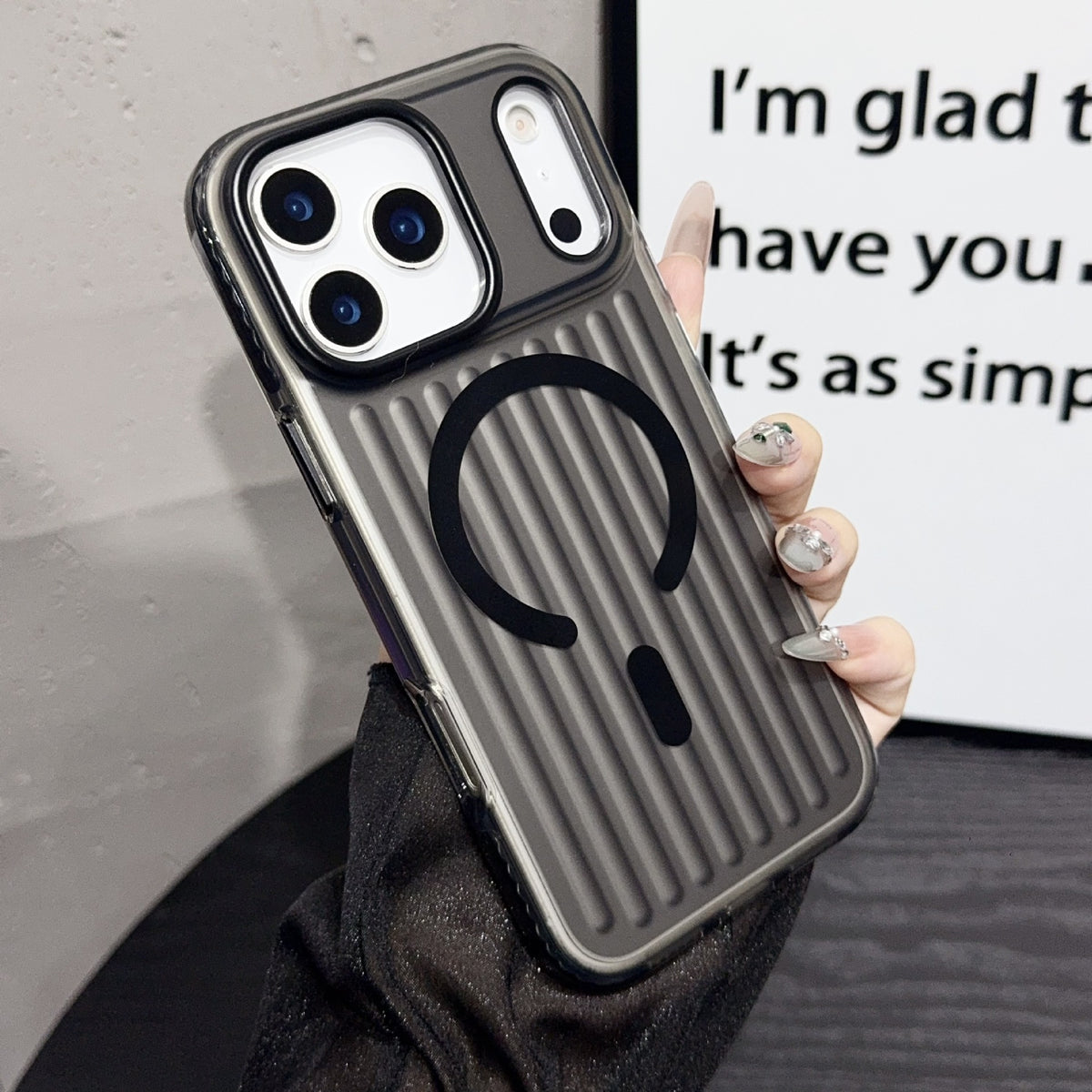 Transparent MagSafe Back Cover with Shock Protection and Camera Guard