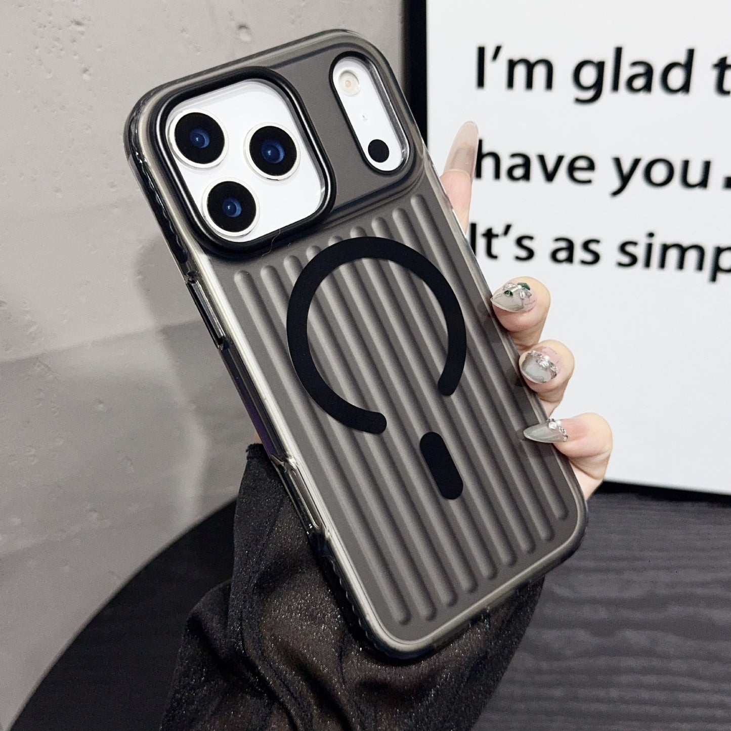 Transparent MagSafe Back Cover with Shock Protection and Camera Guard