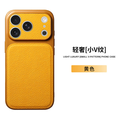 Leather Finish Sliding Camera Phone Case