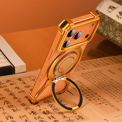 Metal Ring Stand Phone Case with Shockproof Frame