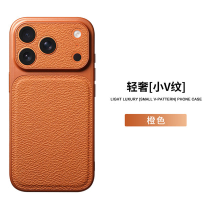 Leather Finish Sliding Camera Phone Case