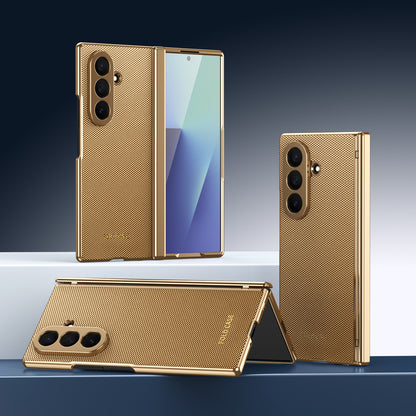 Luxury Flip Fold Back Cover for Samsung Galaxy Z Fold with Stand and Camera Protection