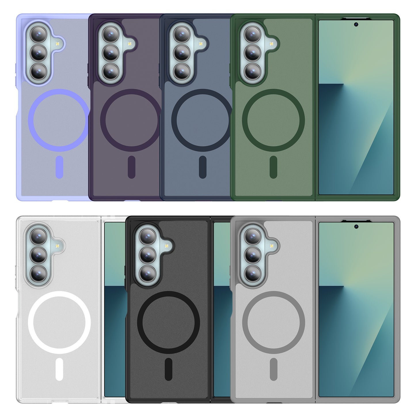 Black Anti-Fingerprint Ring Holder Case for iPhone with Shock Protection