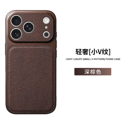 Leather Finish Sliding Camera Phone Case