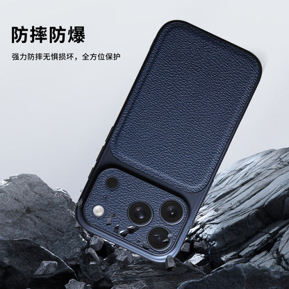 Leather Finish Sliding Camera Phone Case