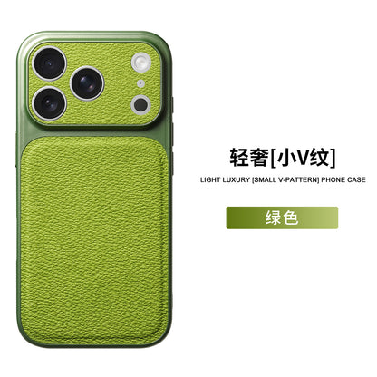Leather Finish Sliding Camera Phone Case