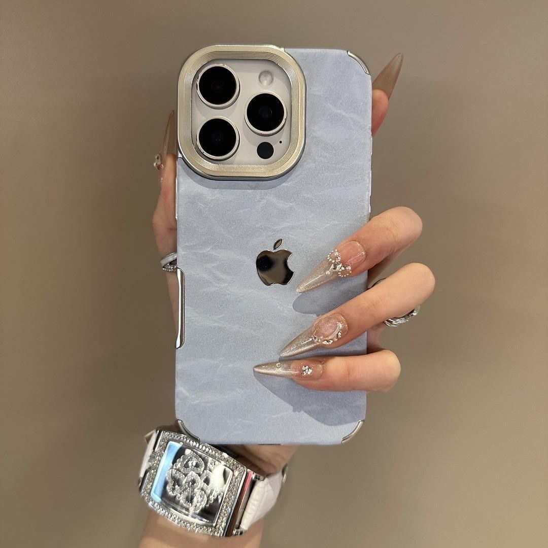 Metal Frame Matte Back Phone Case with Camera Protection