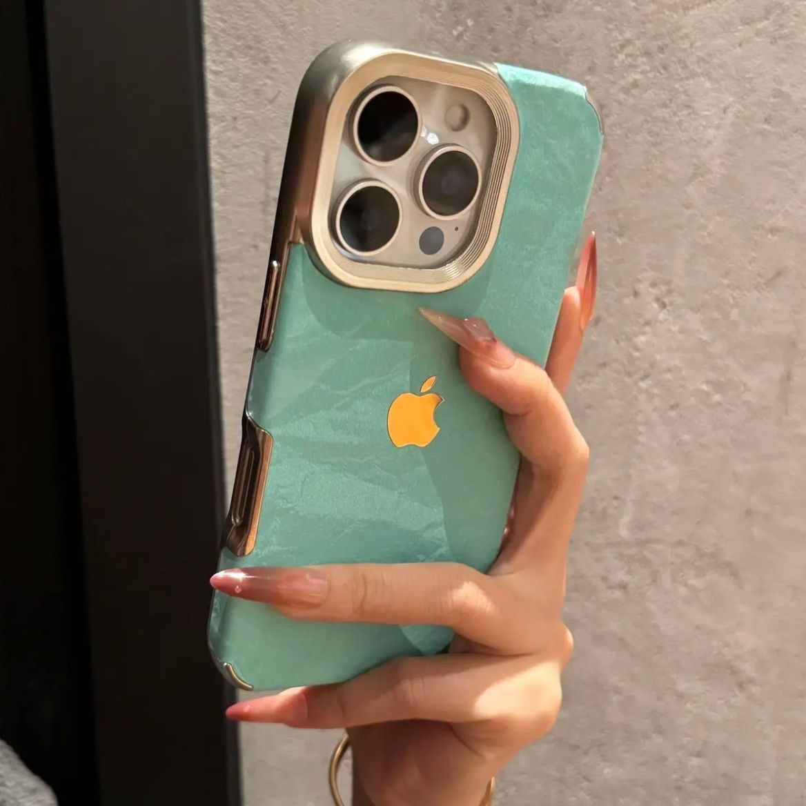 Metal Frame Matte Back Phone Case with Camera Protection