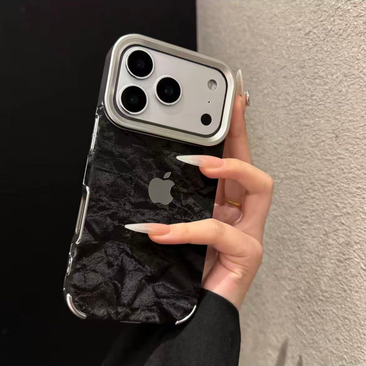 Metal Frame Matte Back Phone Case with Camera Protection