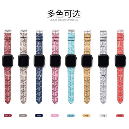 Designer Pattern Silicone Watch Strap Compatible with Apple Watch