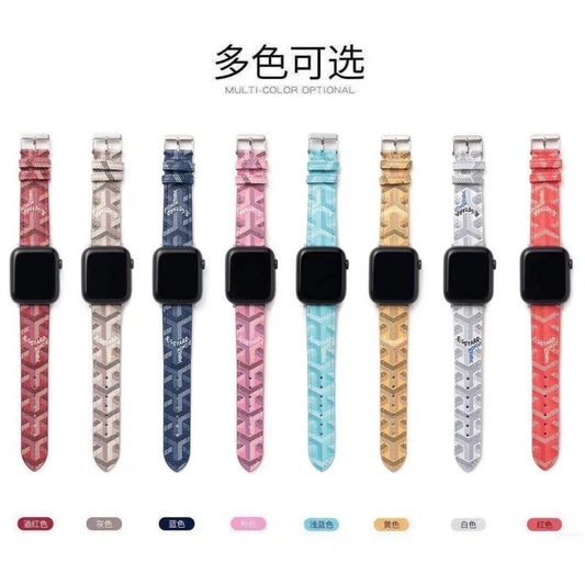 Designer Pattern Silicone Watch Strap Compatible with Apple Watch