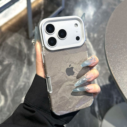 Metal Frame Matte Back Phone Case with Camera Protection