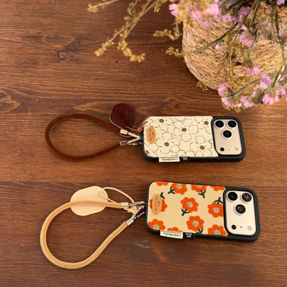 Fabric Floral Phone Case with Hand Strap