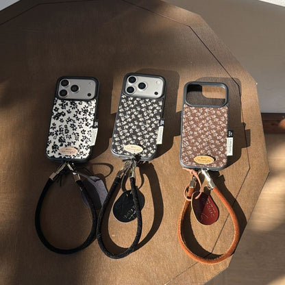 Fabric Floral Phone Case with Hand Strap