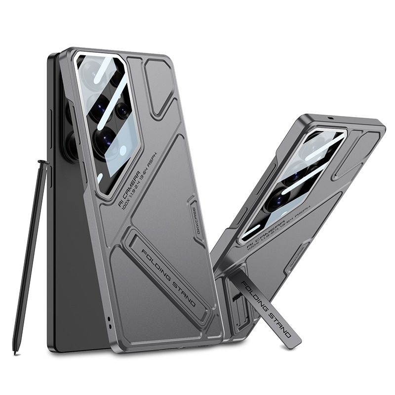 Rugged  Cover with Camera Protection & Folding Stand for Samsung
