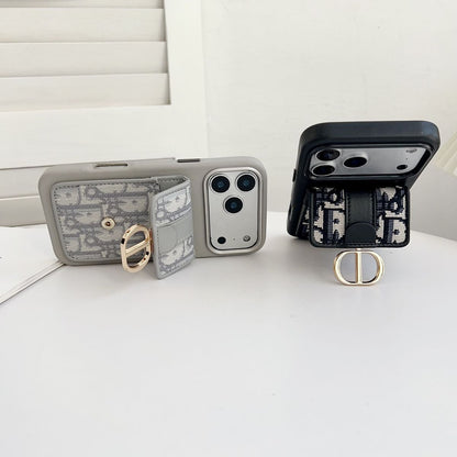 Designer Chain Strap Card Holder Back Cover Compatible with iPhone Models