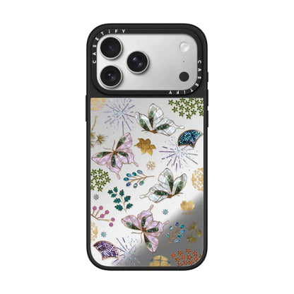 Luxury Butterfly Floral Aesthetic Phone Case – Transparent Protective Back Cover