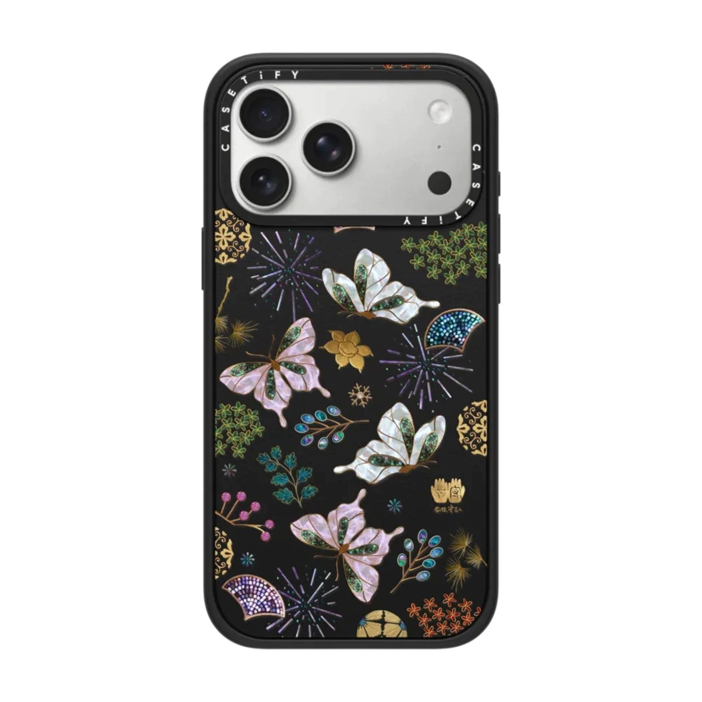 Luxury Butterfly Floral Aesthetic Phone Case – Transparent Protective Back Cover