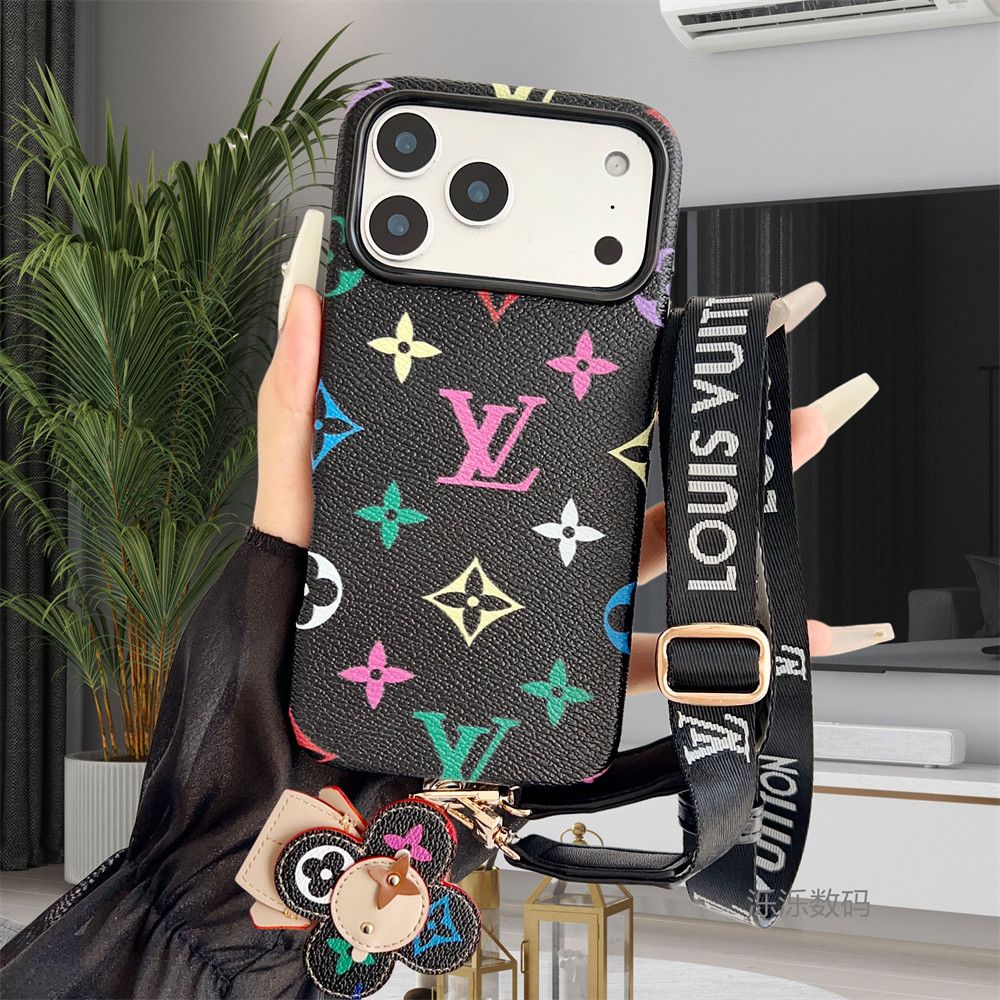 Brown Monogram Pattern Back Cover for iPhone – Slim Protective Case