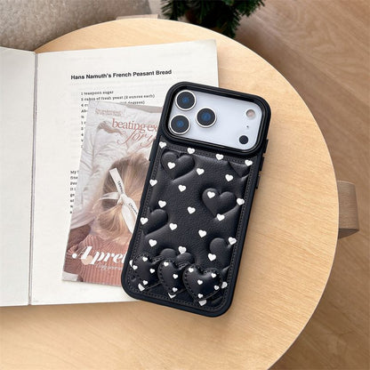 Heart Pattern Card Holder Silicone Phone Case – Soft Grip, Cute Design & Shock Protection
