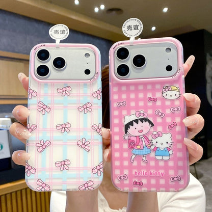 iPhone Hello Kitty Check Pattern Case – Soft Protective Cover