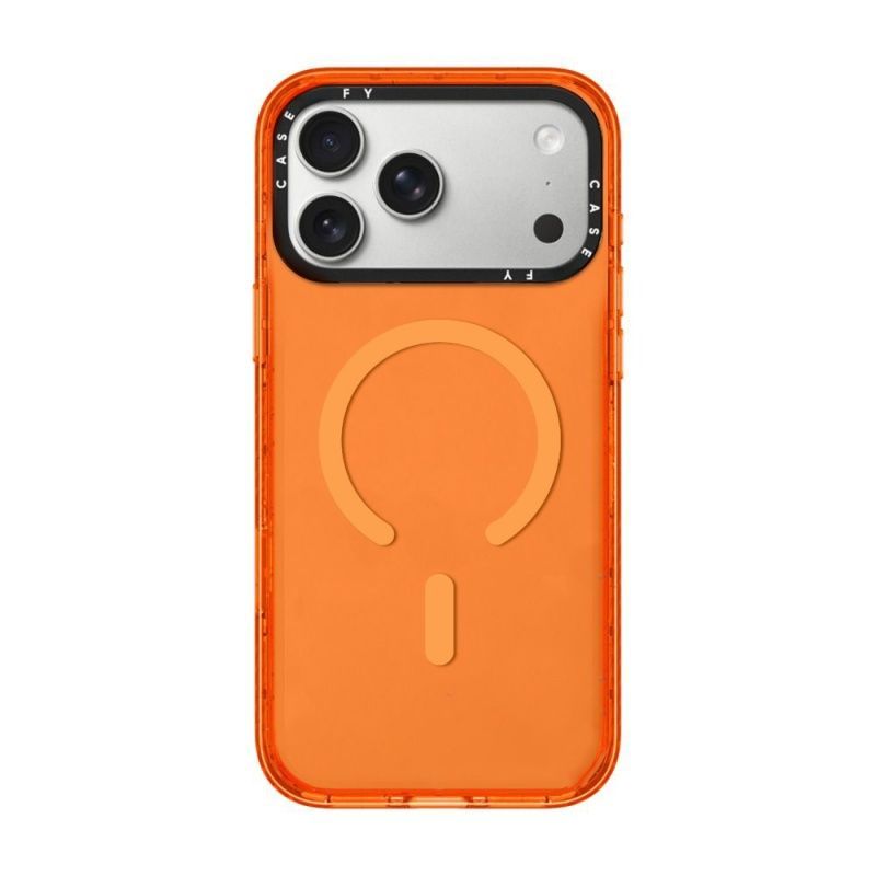 MagSafe Transparent Color Frame iPhone Case – Shockproof Clear Back Cover