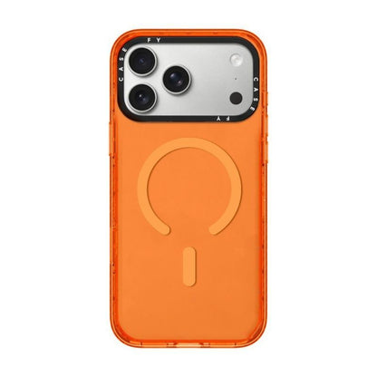 MagSafe Transparent Color Frame iPhone Case – Shockproof Clear Back Cover