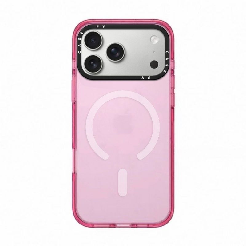 MagSafe Transparent Color Frame iPhone Case – Shockproof Clear Back Cover
