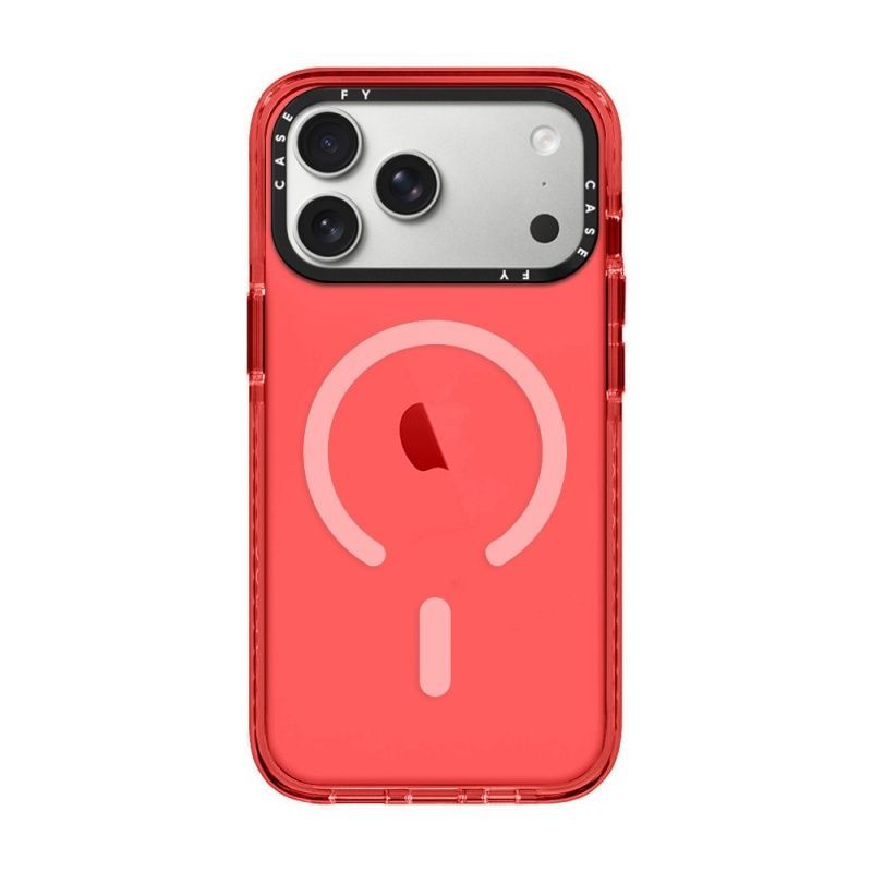MagSafe Transparent Color Frame iPhone Case – Shockproof Clear Back Cover