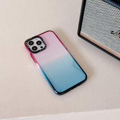 iPhone Gradient Case with Magnetic Ring – Transparent Back Cover