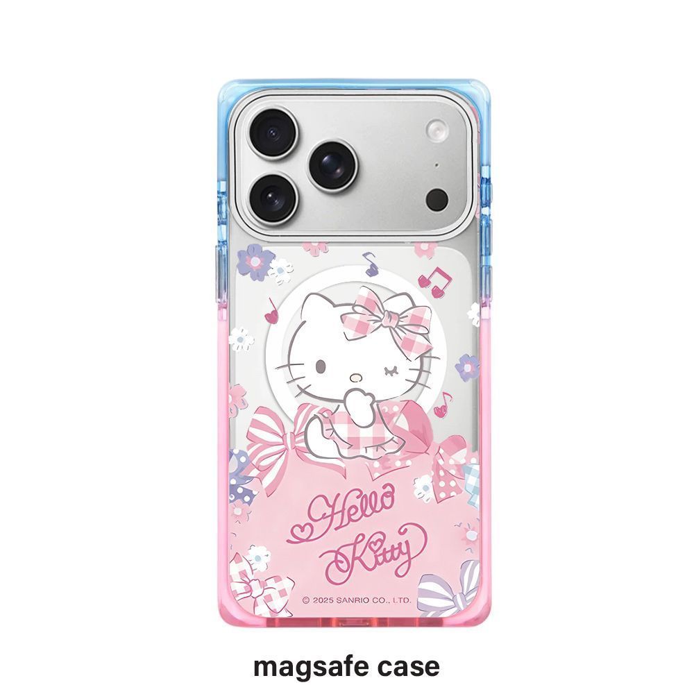 Cute Hello Kitty Pink Transparent iPhone Case | Kawaii Cartoon Bow Design Shockproof Back Cover