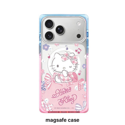 Cute Hello Kitty Pink Transparent iPhone Case | Kawaii Cartoon Bow Design Shockproof Back Cover