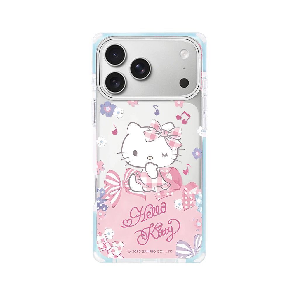 Cute Hello Kitty Pink Transparent iPhone Case | Kawaii Cartoon Bow Design Shockproof Back Cover