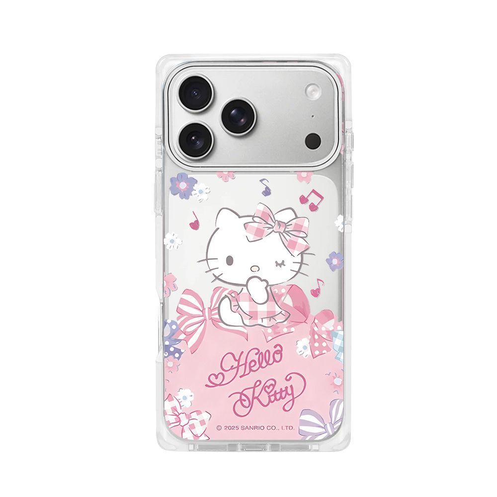 Cute Hello Kitty Pink Transparent iPhone Case | Kawaii Cartoon Bow Design Shockproof Back Cover