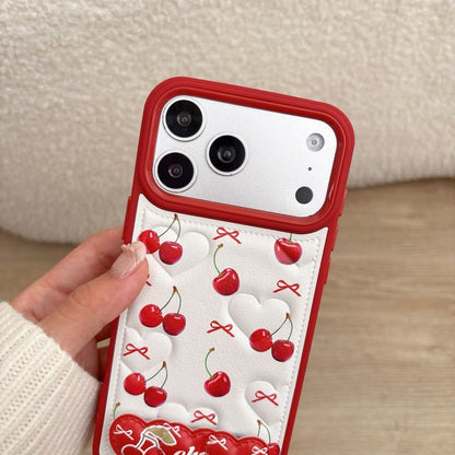 Cherry Pattern Back Cover for iPhone – Slim Protective Case