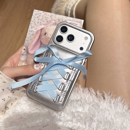 Lace-Up Ribbon Design Back Cover for iPhone