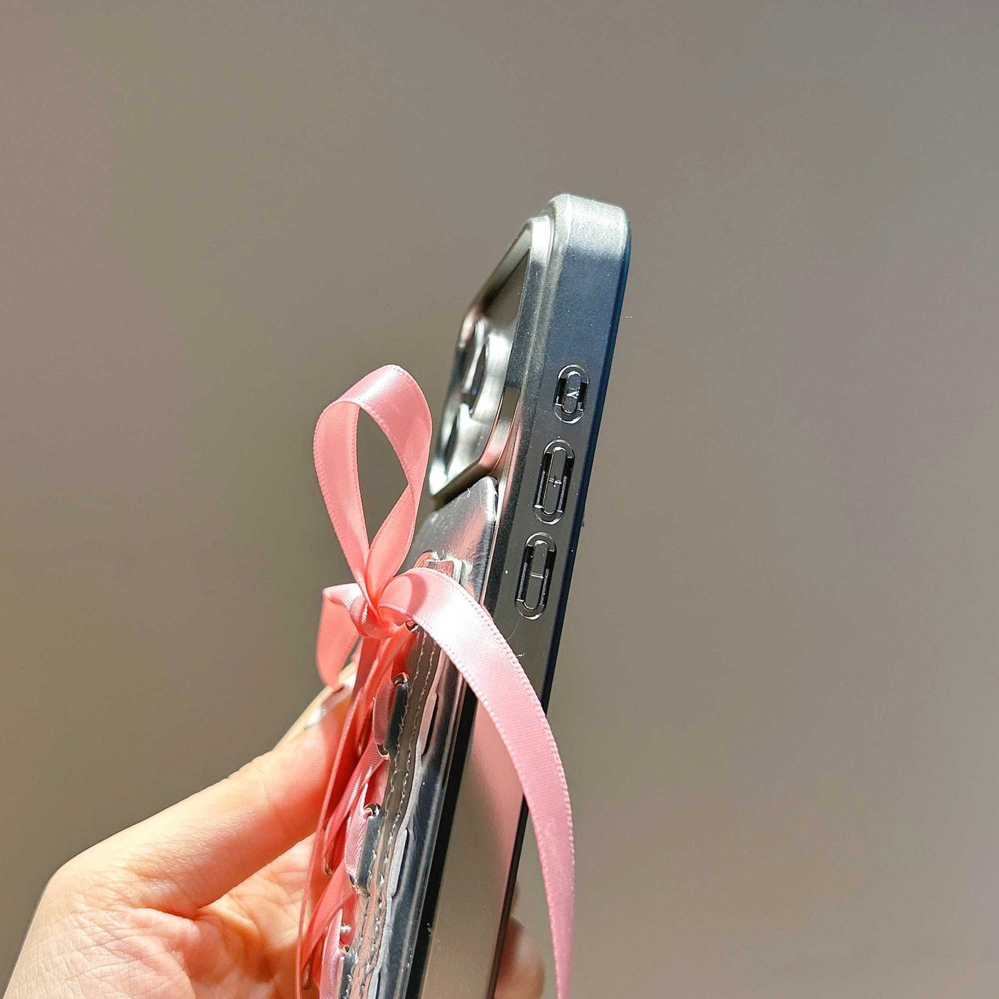 Lace-Up Ribbon Design Back Cover for iPhone