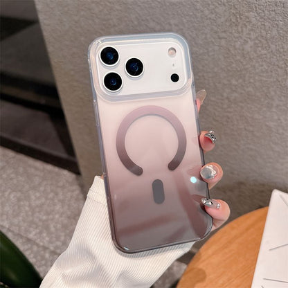 MagSafe Transparent Gradient iPhone Case | Shockproof Magnetic Protective Cover for iPhone