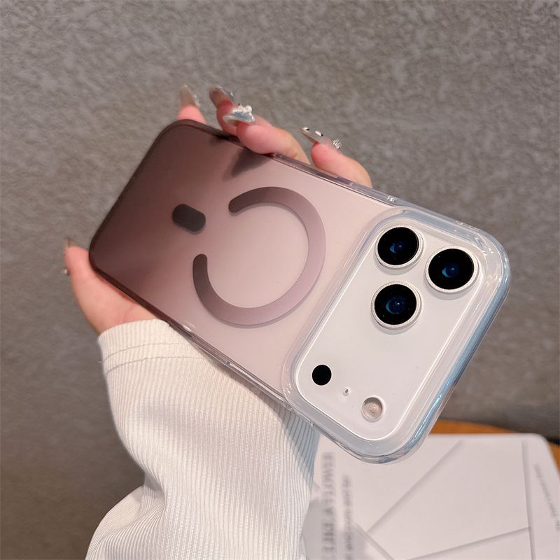 MagSafe Transparent Gradient iPhone Case | Shockproof Magnetic Protective Cover for iPhone