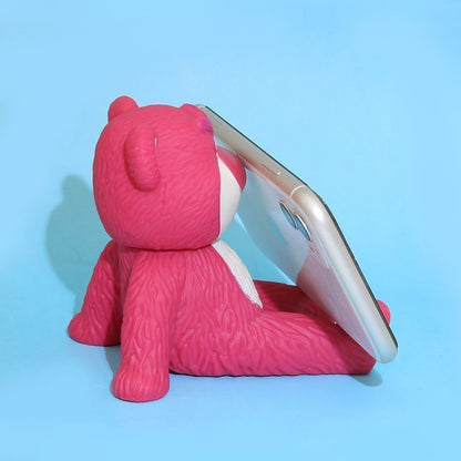 Cute Teddy Bear Mobile Stand Holder for Desk
