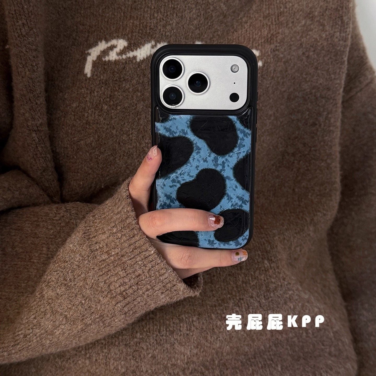 Cow Print Leather Mobile Cover – Aesthetic Animal Pattern Case