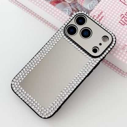 Luxury Mirror Mobile Cover with Diamond Border – Bling Designer Case
