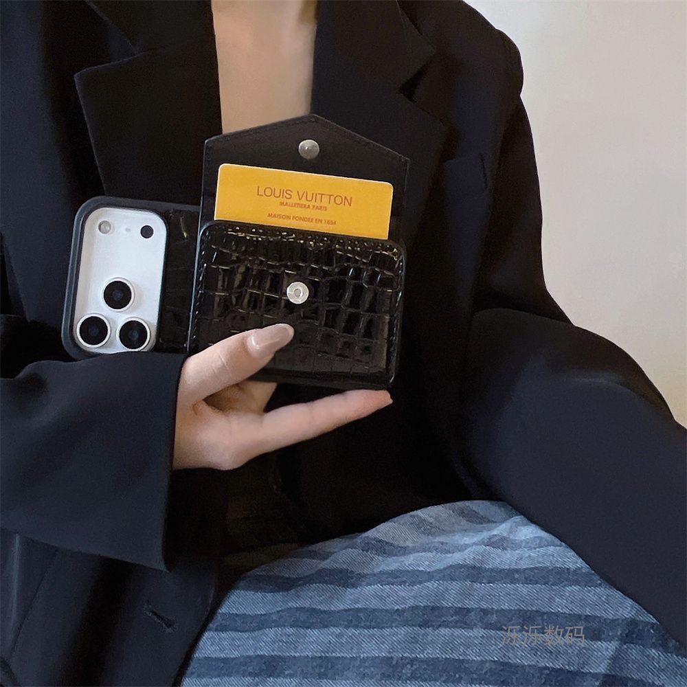 Luxury Crocodile Texture Wallet Mobile Cover with Card Holder