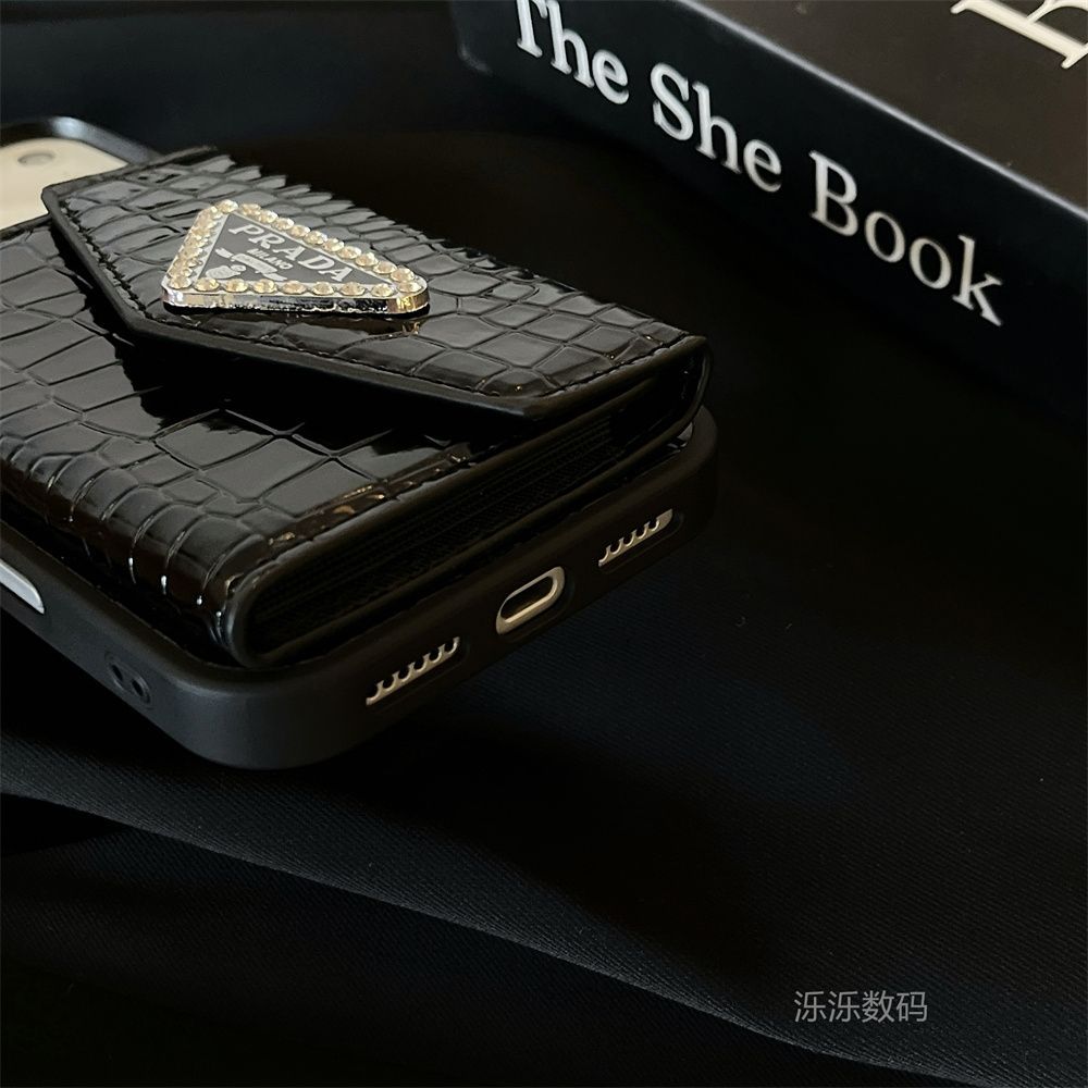 Luxury Crocodile Texture Wallet Mobile Cover with Card Holder