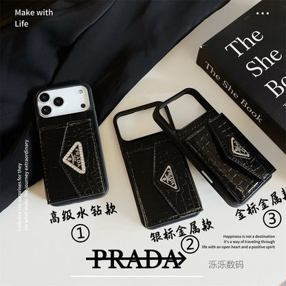 Luxury Crocodile Texture Wallet Mobile Cover with Card Holder