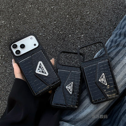 Luxury Crocodile Texture Wallet Mobile Cover with Card Holder