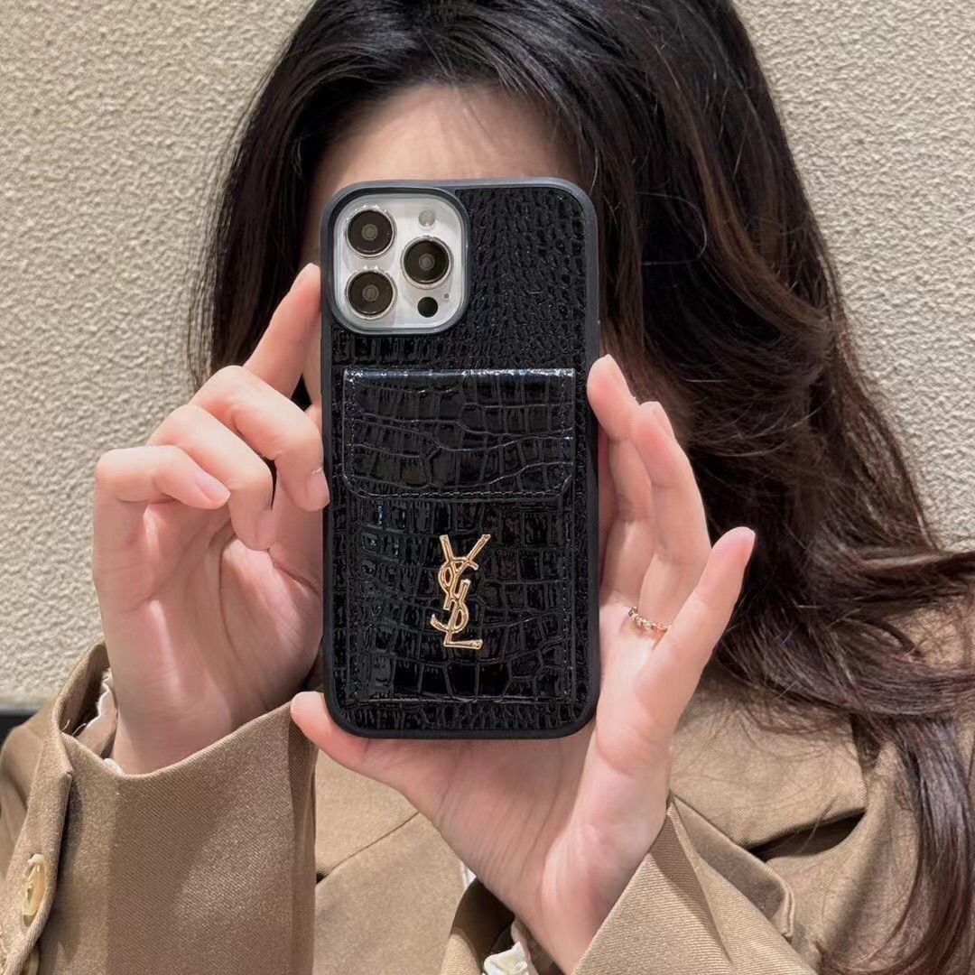 Luxury Crocodile Texture Card Holder Mobile Cover