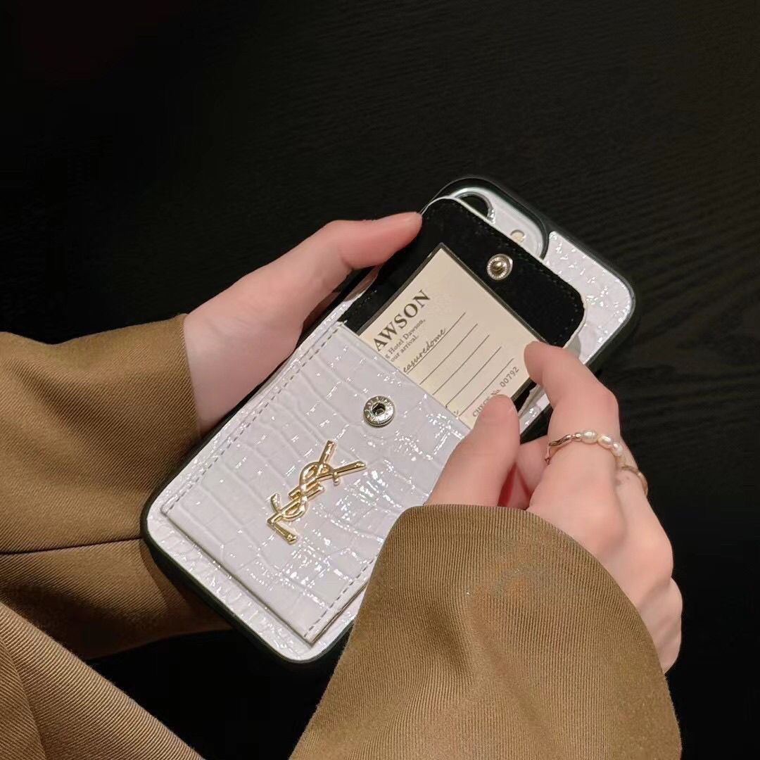 Luxury Crocodile Texture Card Holder Mobile Cover