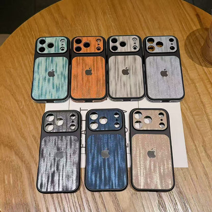 Premium Metal Finish Shockproof Mobile Back Cover for iPhone