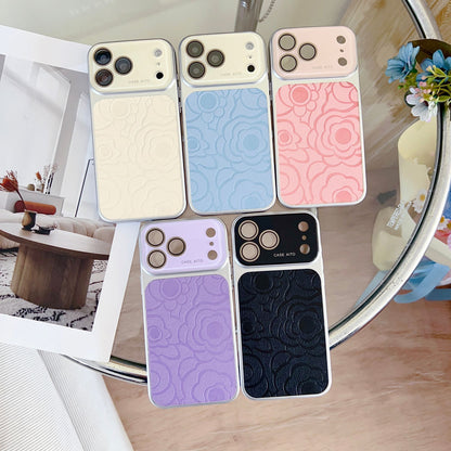 Soft Leather Texture Camera Protection Mobile Back Cover for iPhone